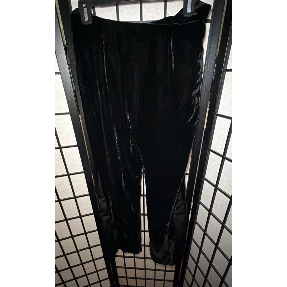 INC Women's Satin Velvet Black Pants‎ Size 4 - Picture 7 of 13